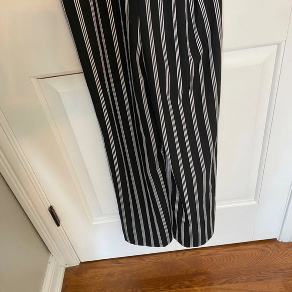 Veronica Beard Cypress Stripe Strapless Jumpsuit black 33799 - Picture 6 of 13